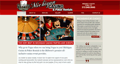 Desktop Screenshot of michigancasinoparties.com